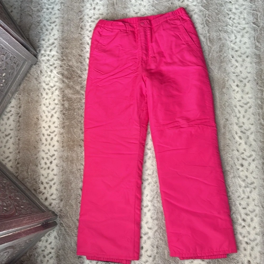 The Children’s Place hot pink puffer ski pants girls size 16 ski outdoor Barbie